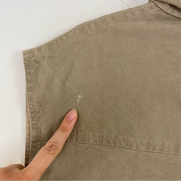 Banana Republic Vest Men’s L Vintage Brown Hong Kong Pockets Zip Fishing Safari - Picture 7 of 15